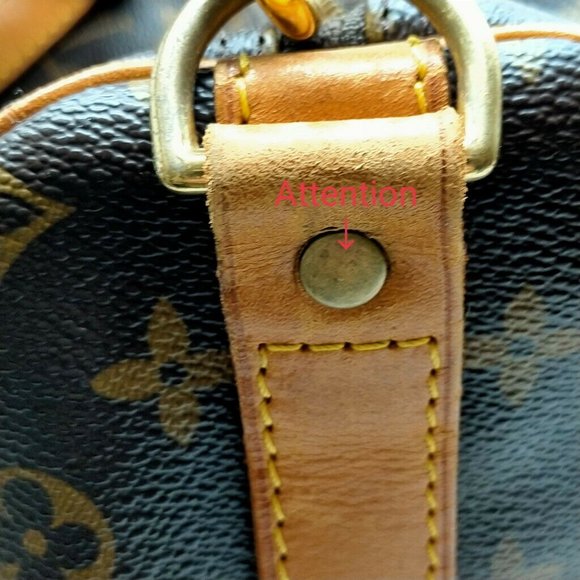 AUTHENTIC Louis Vuitton LV Boston Bag Keepall Bandouliere 55 Browns Monogram - Picture 9 of 10